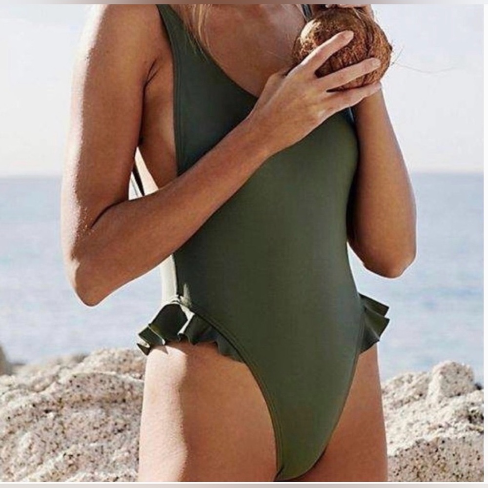 ✨ Free People x Gnash Ruffled One Piece Swim